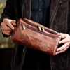 Custom Engraved Leather Toiletry Bag - Personalized  Christmas Birthday Golf Gifts For Men, Women - For The Man Who Plays Life Like Golf