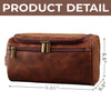 Custom Engraved Leather Toiletry Bag - Personalized  Christmas Birthday Baseball Gifts For Baseball Lovers, Sports Fans, Sports Lovers - Every Stitch Tells A Story