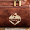 Custom Engraved Leather Toiletry Bag - Personalized  Christmas Birthday Camping Gifts For Campers - Built To Last Every Journey