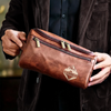 Custom Engraved Leather Toiletry Bag - Personalized  Christmas Birthday Camping Gifts For Campers - Built To Last Every Journey