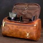 Custom Engraved Leather Toiletry Bag - Personalized  Christmas Birthday Hunting Gifts For Hunters - Hunt,  Explore, Repeat