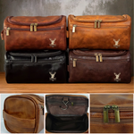 Custom Engraved Leather Toiletry Bag - Personalized  Christmas Birthday Hunting Gifts For Hunters - Hunt,  Explore, Repeat