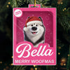 Custom Toy Box Acrylic Ornament - Personalized Christmas Birthday Gifts For Dog Cat Lovers, Dog Dad And Mom, Cat Owners - More Treats, Less Naughty