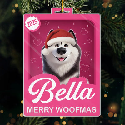 Custom Toy Box Acrylic Ornament - Personalized Christmas Birthday Gifts For Dog Cat Lovers, Dog Dad And Mom, Cat Owners - More Treats, Less Naughty