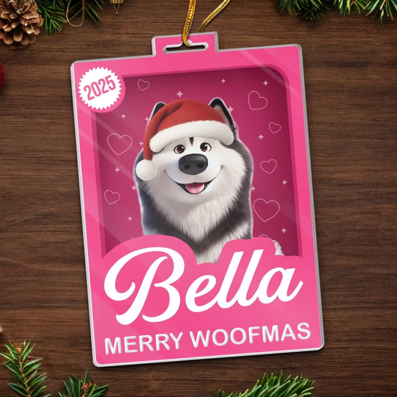 Custom Toy Box Acrylic Ornament - Personalized Christmas Birthday Gifts For Dog Cat Lovers, Dog Dad And Mom, Cat Owners - More Treats, Less Naughty