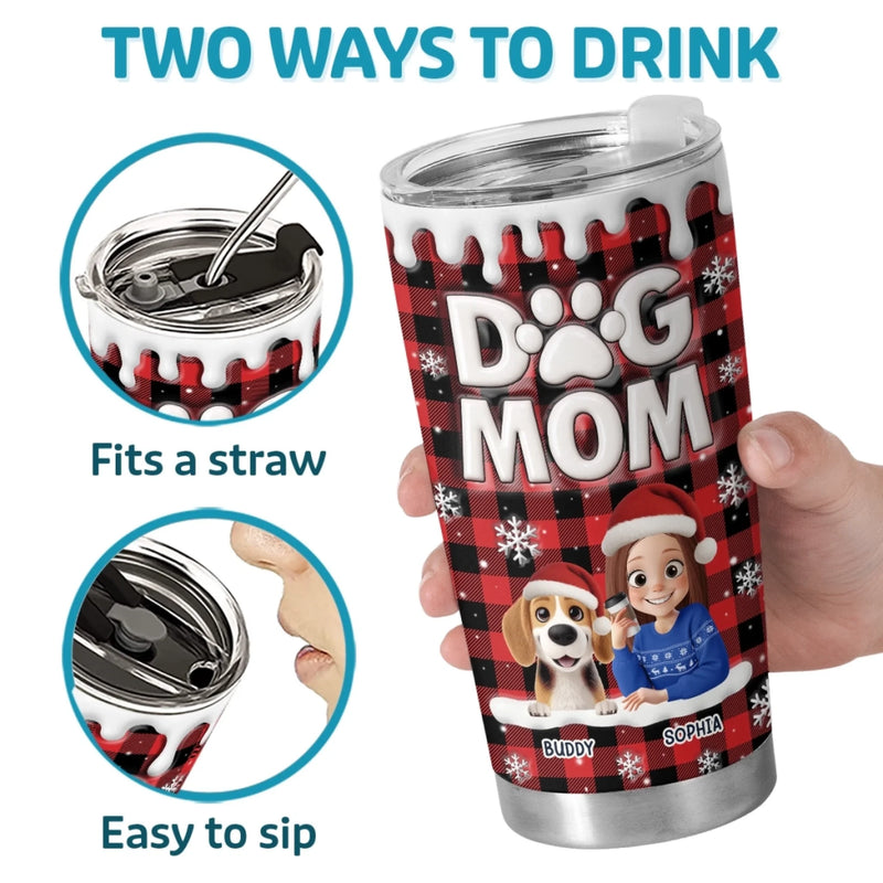 Custom Tumbler - Personalized Christmas Birthday Gifts For Dog Lovers, Dog Dad And Mom - Welcome To The Pawty