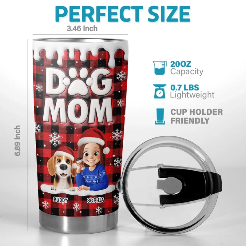 Custom Tumbler - Personalized Christmas Birthday Gifts For Dog Lovers, Dog Dad And Mom - Welcome To The Pawty