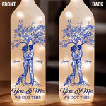 Custom Bottle Lamp - Personalized Anniversary Wedding Gifts For Husband, Wife, Couple - Roots Of Love Run Deep