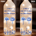 Custom Bottle Lamp - Personalized Best Friend Birthday Gifts For BFF, Best Friends - A True Friend Is A Treasure