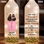 Custom Name Best Friend Ghost Gifts for Women - Personalized Bottle Lamp