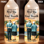 Custom Bottle Lamp - Personalized Anniversary Wedding Gifts For Husband And Wife, Him And Her - Together From First Kiss To Always