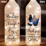 Custom Name Bestie Sister Gifts - Personalized Bottle Lamp