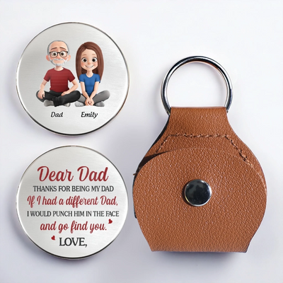Custom Pocket Hug - Personalized Birthday Gifts For Mom, Dad - A Hug From My Heart