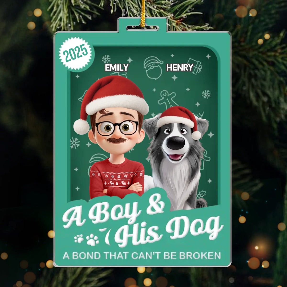 Custom Toy Box Acrylic Ornament - Personalized Christmas Birthday Gifts For Dog Lovers, Dog Dad And Mom - A Girl’s Best Friend Forever