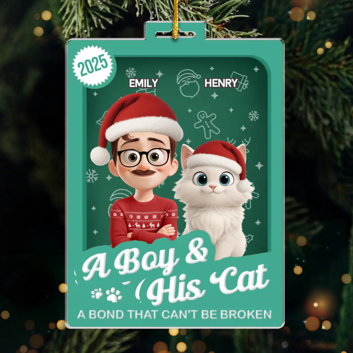 Custom Toy Box Acrylic Ornament - Personalized Christmas Birthday Gifts For Cat Lovers, Cat Mom And Dad - All I Want For Christmas Is Meow