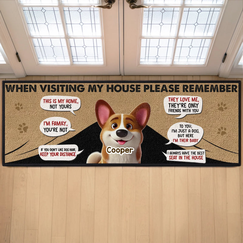 Custom Runner Rug - Personalized Christmas Birthday Gifts For Dog Cat Lovers, Dog Dad And Mom, Cat Owners - Welcome To Our Pawfect Mess