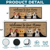 Custom Runner Rug - Personalized Christmas Birthday Gifts For Dog Cat Lovers, Dog Dad And Mom, Cat Owners - The Real Bosses Live Here