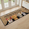 Custom Runner Rug - Personalized Christmas Birthday Gifts For Dog Cat Lovers, Dog Dad And Mom, Cat Owners - The Real Bosses Live Here
