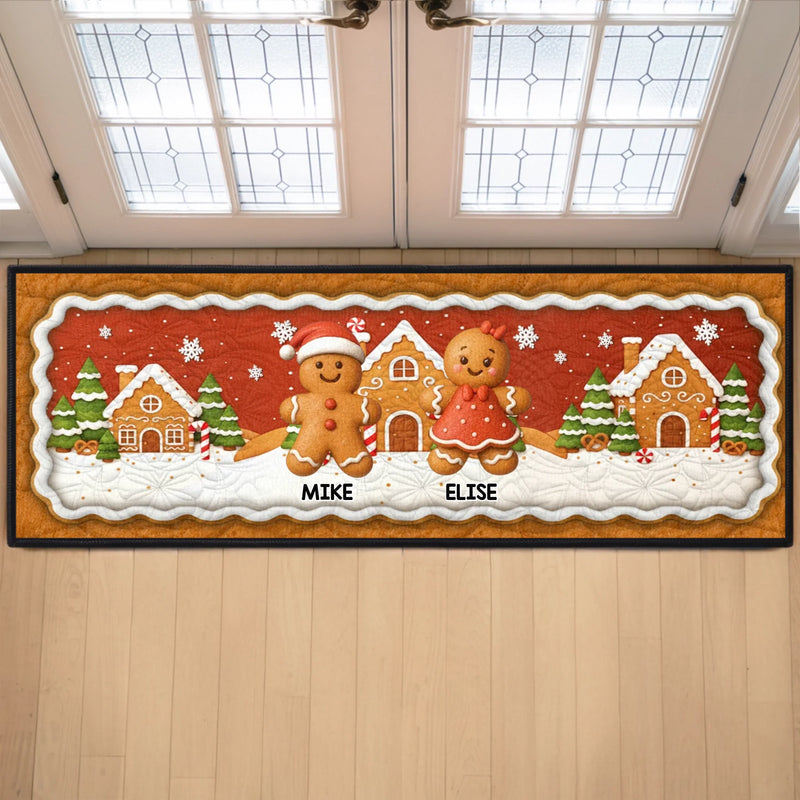 Custom Runner Rug - Personalized Christmas Birthday Gifts For Mom, Dad, Brother, Sister, Kids - Step Into Happiness