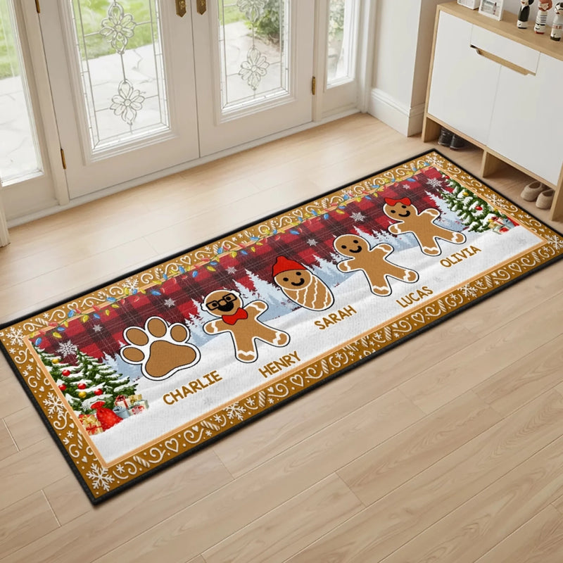 Custom Runner Rug - Personalized Christmas Birthday Gifts For Mom, Dad, Brother, Sister, Kids - Merry Vibes Only