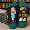 Custom Kids Crew Socks - Personalized Bookish Gifts For Book Lovers, Bookworms, Readers - My Reading Game
