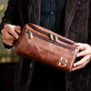 Custom Engraved Leather Toiletry Bag - New Arrival, Personalized Birthday Gifts For Dad, Brother, Grandpa, Husband - For The Man Who’s Always On The Move AMZ