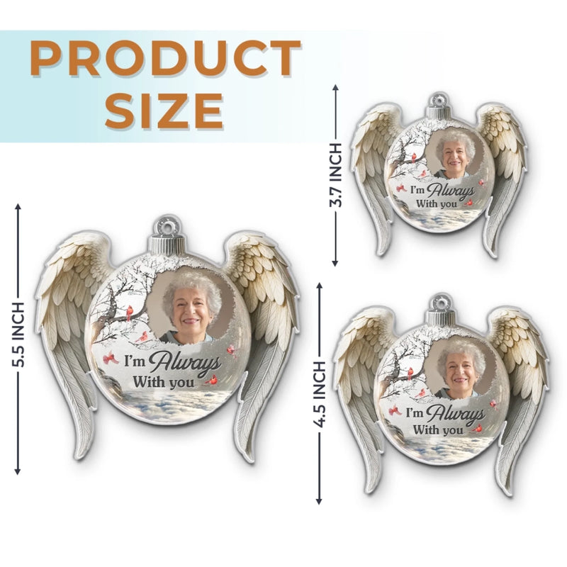 Custom Photo Acrylic Ornament - Personalized Christmas Memorial Sympathy Gifts For Loss Of Mom, Dad - Your Light Still Touches My Days