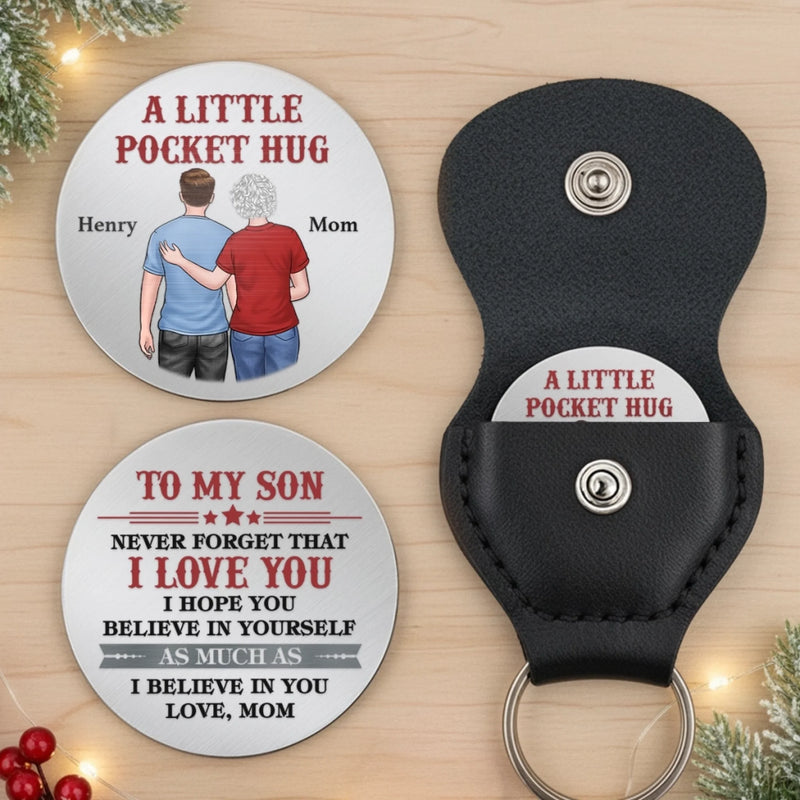 Custom Pocket Hug - Personalized Birthday Gifts For Mom, Dad, Son - Carry My Love