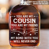 Custom Whiskey Bottle - Personalized Birthday Gifts For Brother, Sister, Best Friends - Adventures Shared From Day One