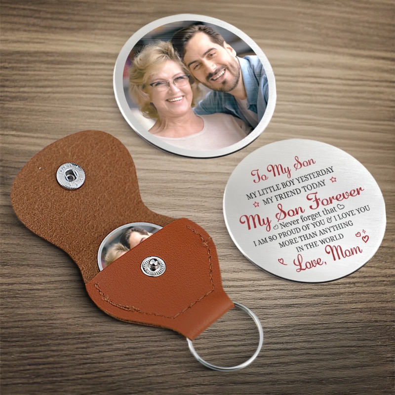 Custom Photo Pocket Hug - Personalized Birthday Gifts For Mom, Dad, Son - Home Is Wherever You Are