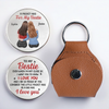 Custom Pocket Hug - Personalized Best Friend Birthday Gifts For Women, Besties, Sisters, BFF - A Million Memories One Unbreakable Bond