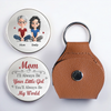 Custom Pocket Hug - Personalized Birthday Gifts For Mom, Dad, Daughter - Forever Your Little Girl