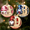 Custom Gnome Double Layer Wooden Ornament - Personalized Christmas Birthday Gifts For Mom, Dad, Brother, Sister, Kids - Moments Together Forever Treasured