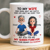 Custom Mug - Personalized Anniversary Christmas Wedding Gifts For Husband And Wife, Him And Her - My Forever Starts And Ends With You