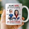 Custom Mug - Personalized Anniversary Christmas Wedding Gifts For Husband And Wife, Him And Her - My Forever Starts And Ends With You