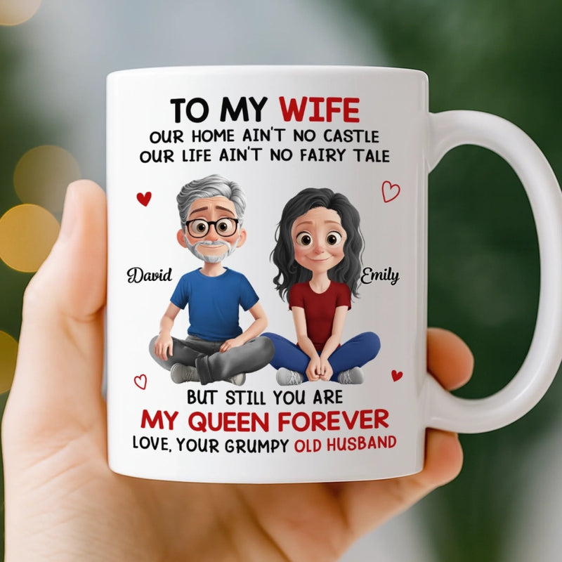 Custom Mug - Personalized Anniversary Christmas Wedding Gifts For Husband And Wife, Him And Her - My Forever Starts And Ends With You