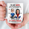 Custom Mug - Personalized Anniversary Christmas Wedding Gifts For Husband And Wife, Him And Her - My Forever Starts And Ends With You