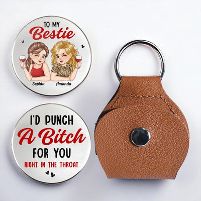 Custom Pocket Hug - Personalized Best Friend Birthday Gifts For Women, Besties, Sisters, BFF - We Shine Brighter Together