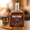 Custom Whiskey Bottle - Personalized Birthday Gifts For Brother, Sister, Best Friends - Same Roots Different Wings