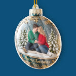 Custom Photo Christmas Gifts for Couples - Personalized Ornament