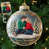 Custom Photo Acrylic Ornament - Personalized Anniversary Christmas Wedding Gifts For Husband And Wife, Him And Her - Every Snowflake Reminds Me Of You