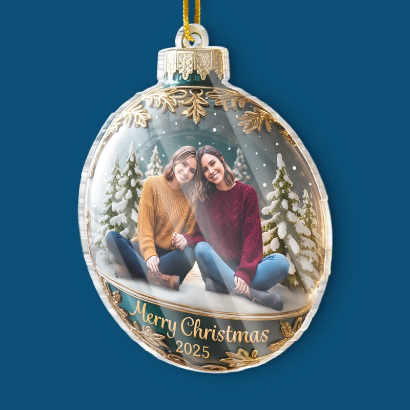 Custom Photo Acrylic Ornament - Personalized Best Friend Christmas Birthday Gifts For Women, Besties, Sisters, BFF - My Favorite Memory Maker
