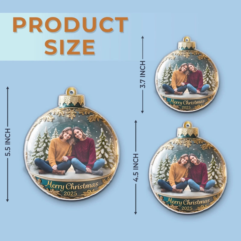 Custom Photo Acrylic Ornament - Personalized Best Friend Christmas Birthday Gifts For Women, Besties, Sisters, BFF - My Favorite Memory Maker