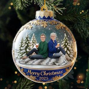 Custom Photo Acrylic Ornament - Personalized Best Friend Christmas Birthday Gifts For Women, Besties, Sisters, BFF - My Favorite Memory Maker