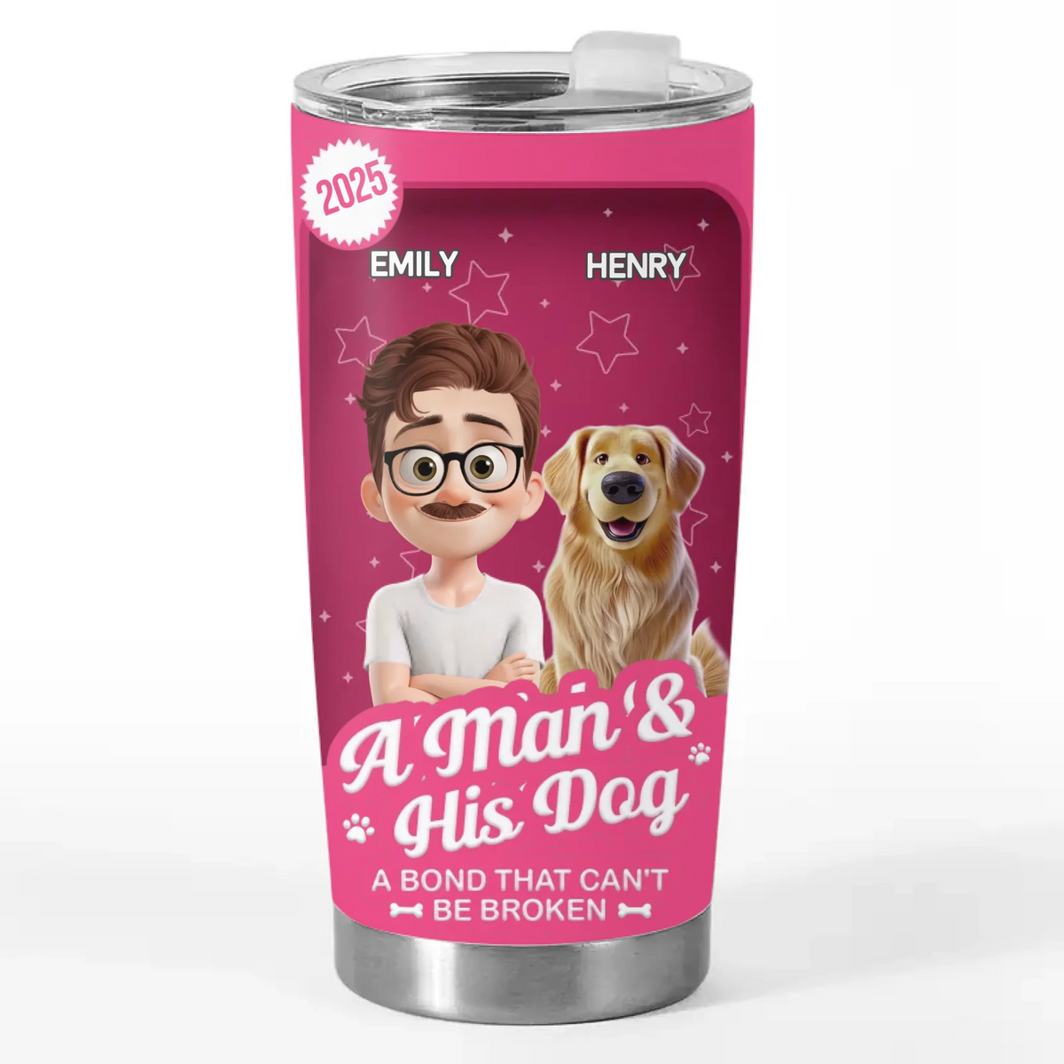 Custom Toy Box Tumbler - Personalized Birthday Gifts For Dog Lovers, Dog Dad And Mom - Paws And Coffee Vibes