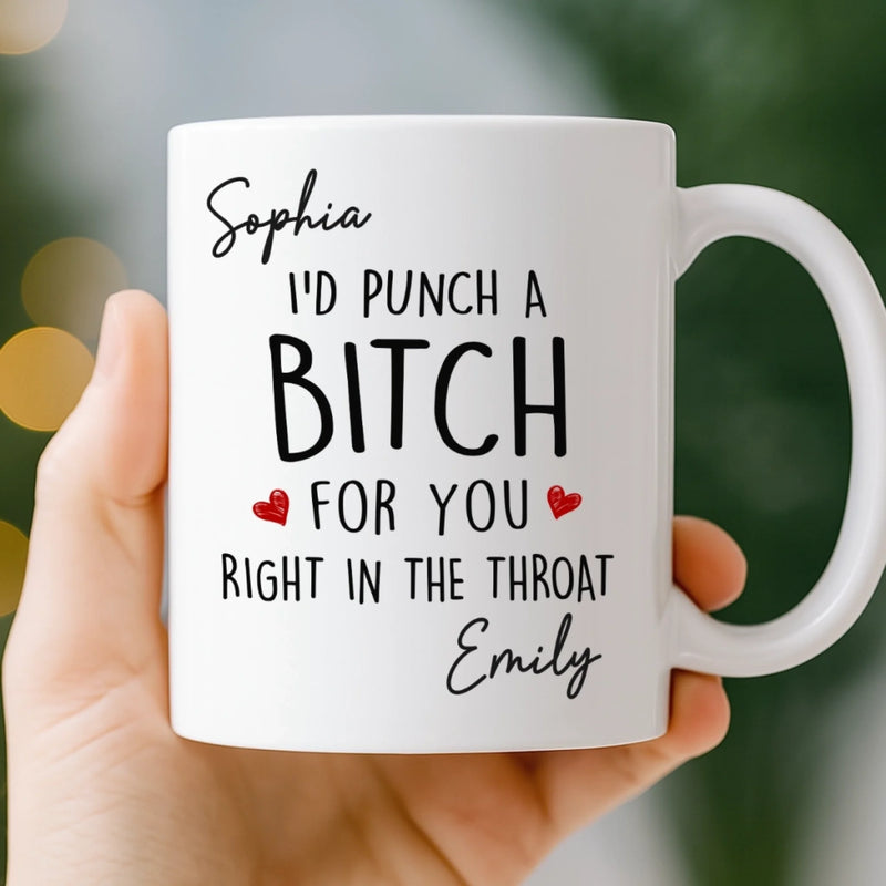 Custom Mug - Personalized Best Friend Birthday Gifts For Women, Besties, Sisters, BFF - Laugh In The Same Language