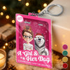 Custom Toy Box Shaped Acrylic Keychain - Personalized Christmas Birthday Gifts For Dog Lovers, Dog Dad And Mom - Furever Our Favorite Place