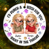 Custom Ceramic Ornament - Personalized Best Friend Birthday Gifts For Women, Besties, Sisters, BFF - Partners In Shine
