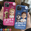 Custom Toy Box Clear Phone Case - Personalized Birthday Gifts For Dog Lovers, Dog Dad And Mom - Protected By Puppy Love