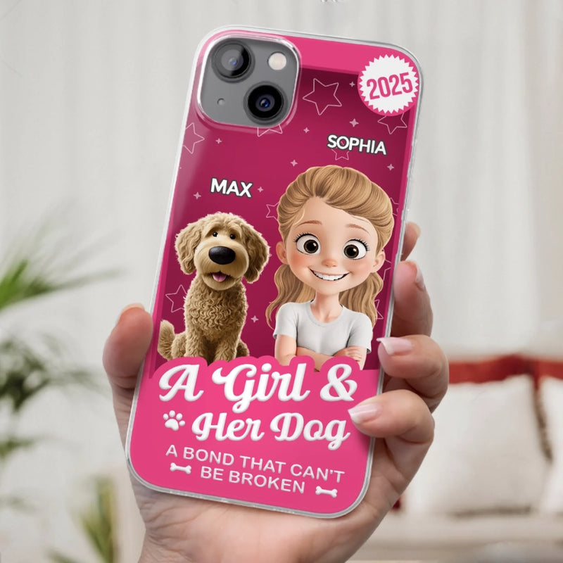 Custom Toy Box Clear Phone Case - Personalized Birthday Gifts For Dog Lovers, Dog Dad And Mom - Protected By Puppy Love